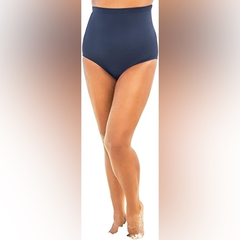 Swim Solutions Navy Blue High Waist Swim Brief 12